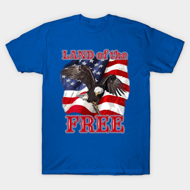 Land of the Free T-Shirt by Atomic Blizzard